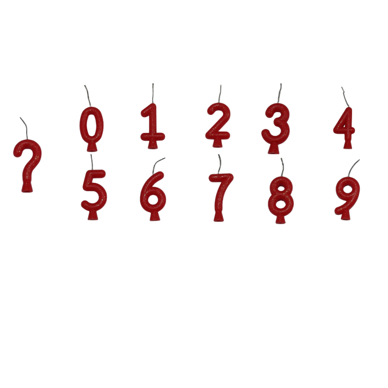 Vela tubular lisa Vermelha