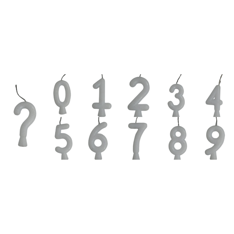 Vela tubular lisa Branca